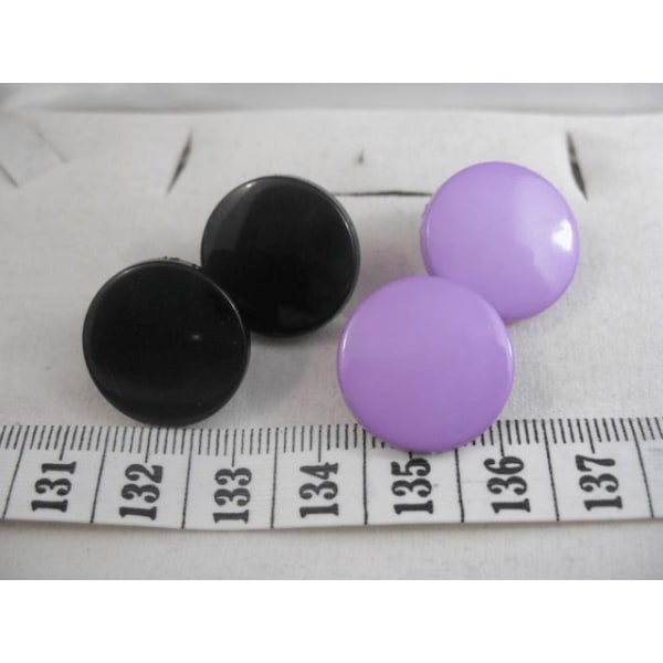 Clip-on øredobber i nylon (5 farger å velge mellom) 4 Lila