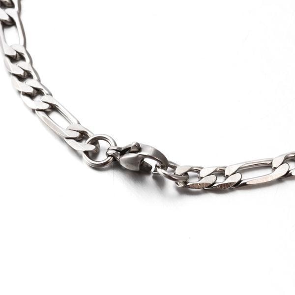 Figaro länk Armband i  AISI 304 stål 20 cm. lång , 3 mm bred