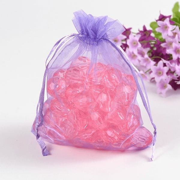 20 st. Stora 0rganza påsar c:a 13 x16 cm Lila