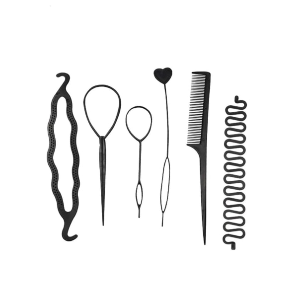 1 Kit 6 verktyg till hår styling