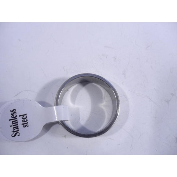 6 mm. bred slät ring i 316L stål 19 mm innerdiameter