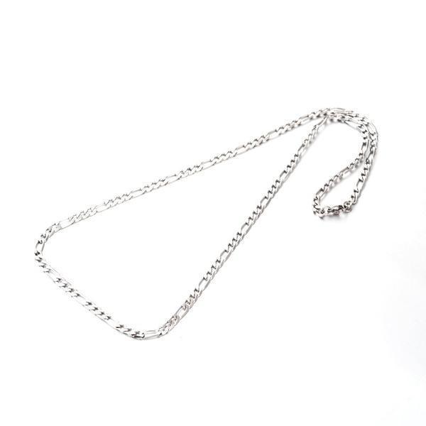 Köp Figaro länk halsband i AISI 304 stål 60 cm. lång , 4,5 mm bred | Fyndiq