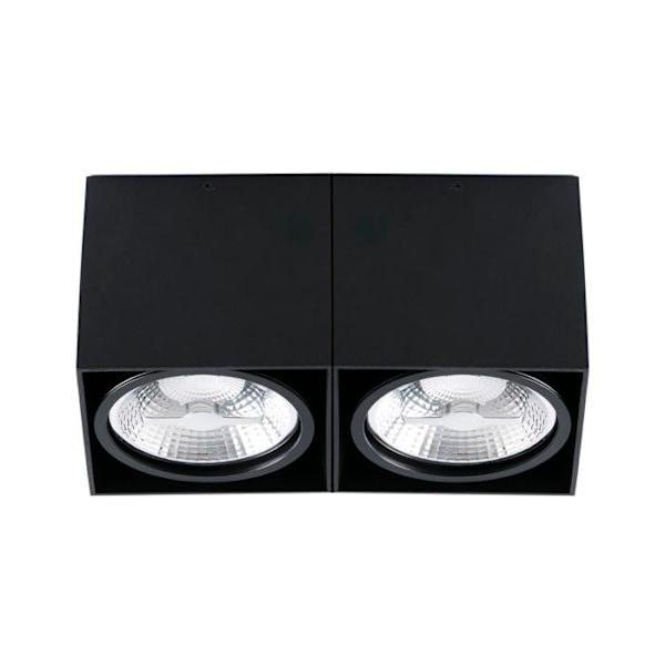 Plafonnier - FARO - TECTO - 2 x AR111 50W - Sort - Moderne Design - Indendørs Sort
