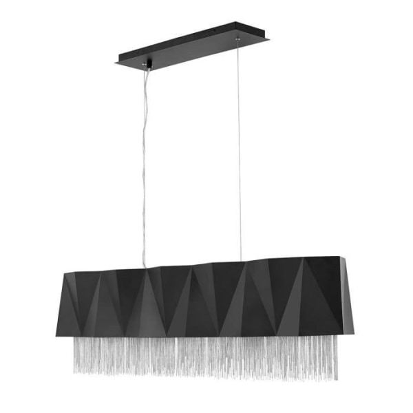 Upphängning - Elstead - Zuma - 6 ljus - Matt svart - Silver - E27