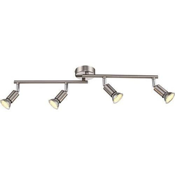 LED-loftlampe - GLOBO - MATRIX - Nikkel - 4xGU10 - 3000K - 103lm Pengar