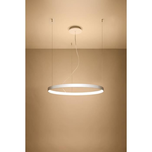 Sollux RIO Integrated Circular LED Pendelljus Vit 78cm 3000K