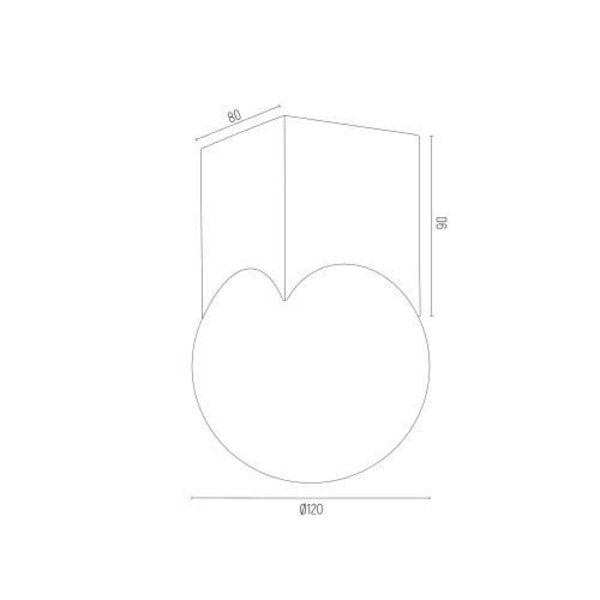 Downlight - Argon - AUSTIN - Opal Matt - Borstat Messing - E14 - 1 Lampa