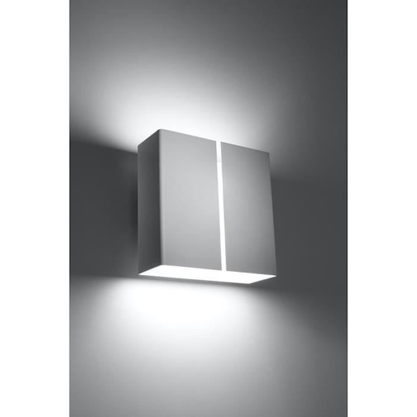 Vägglampa - SOLLUX - LINEA - Stål - Vit - 2 x G9 - 40W