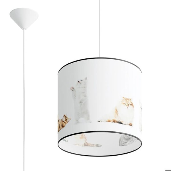 Sollux Lighting Kitty 30 hængelampe vit/flerfärgad