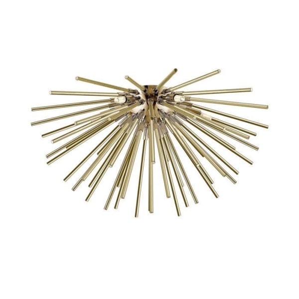 Zumaline URCHIN Halv-indbygget loftslampe, transparent, rav, 6x G9