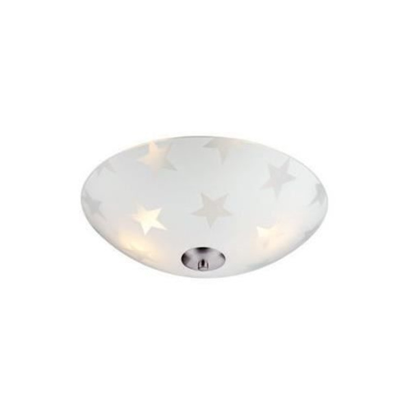 GENERIC 7330024546929 - KVM SWITCH - STAR LED loftslampe 35cm Frosted/Stål