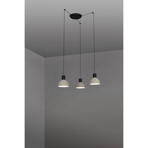 Taklampa - FARO - KOMBO - Beige - E27 - 3 glödlampor behövs GRÅ