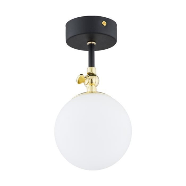 Plafonnier - Argon - LATINA - Globe - Sort Struktur - Glas - IP44