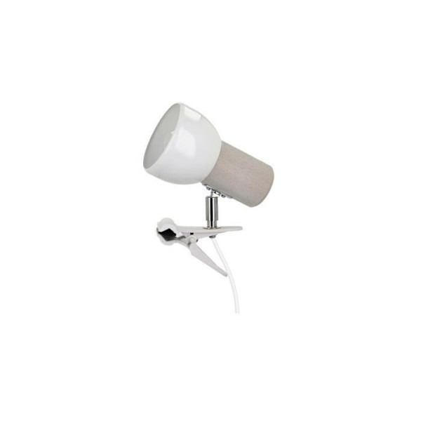 Væglampe af hvidbejdset eg, Scandinavian Design 1 Fatning, SVENDA