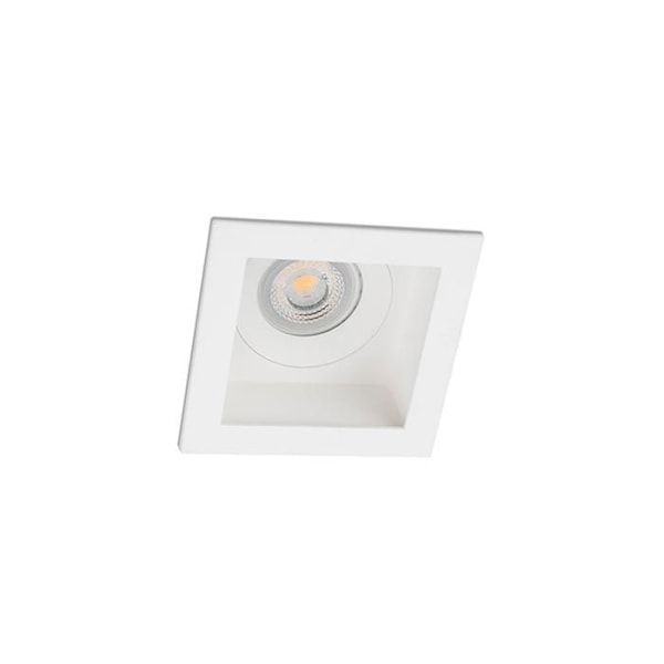 Wellindal Moist White GU10 forsænket IP44 INOXIDABEL