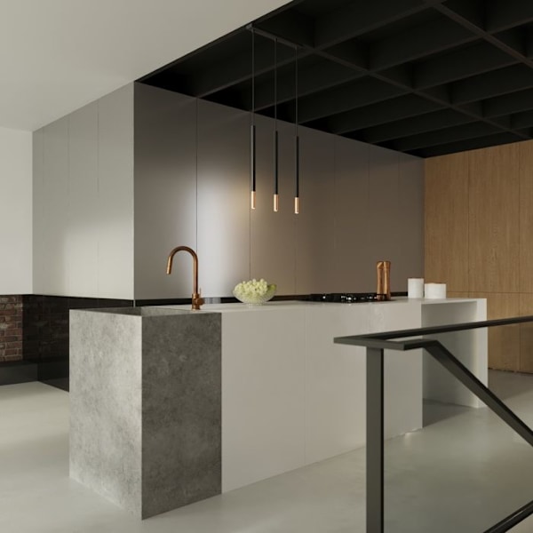 MOZAICA Pendellampa 3p G9 LED Modern Loft BOHO Design Corridor -Svart/koppar