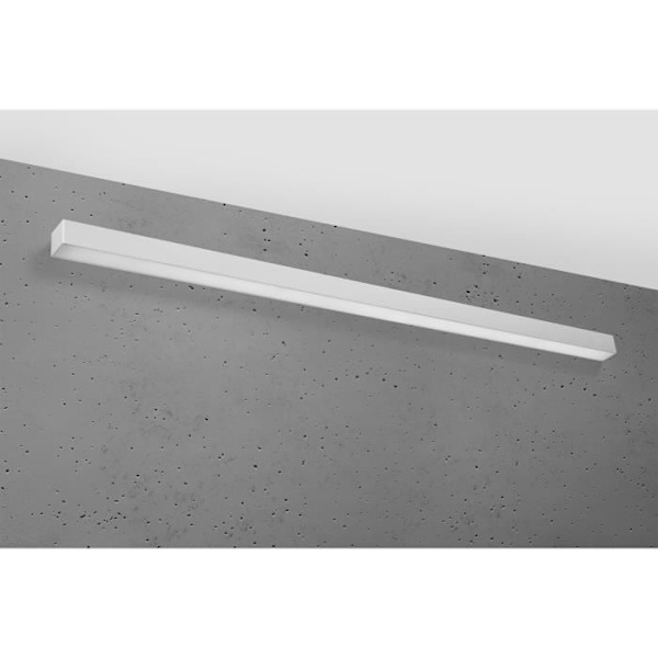 Sollux PINNE Integrated Flush LED Vägglampor Grå 145cm 4000K