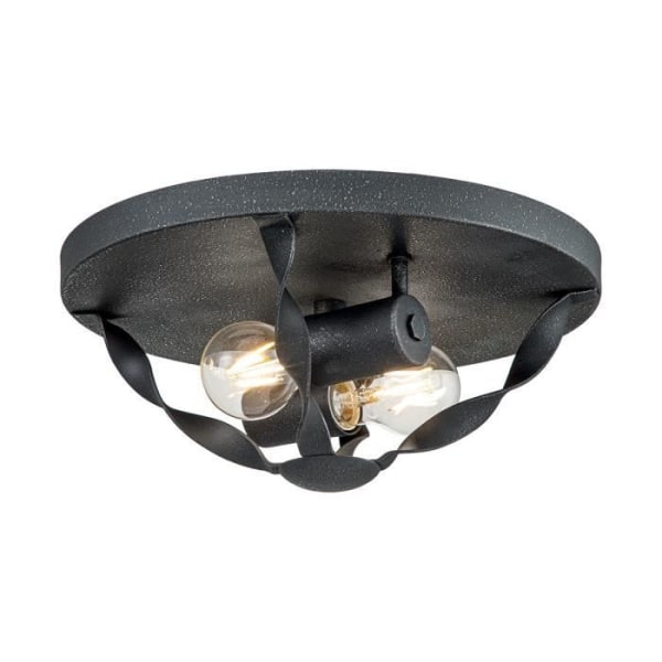 Elstead Quoizel Bradbury Ash Grey Semi Flush Mount Loftslampe