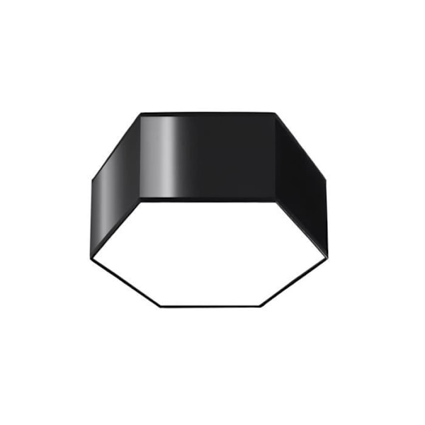 Inbyggd taklampa - SOLLUX - Sunde - Svart - 13,5 cm - E27 - Nutida design