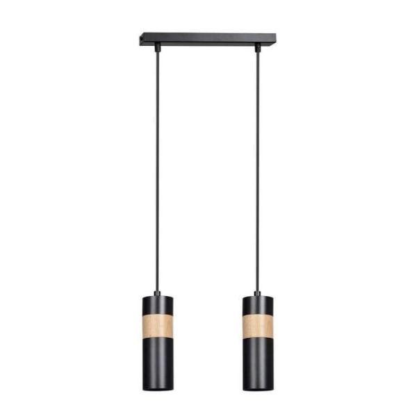 Emibig Akari 2 Svart 2-Ljus Pendellampa, Svart - 732-2
