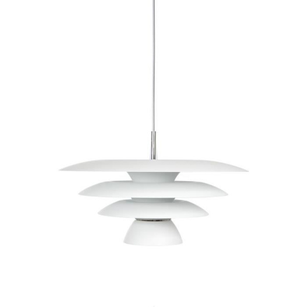 DaVinci Modern undertaksljuskupol 43cm Platt Vit 1x E27