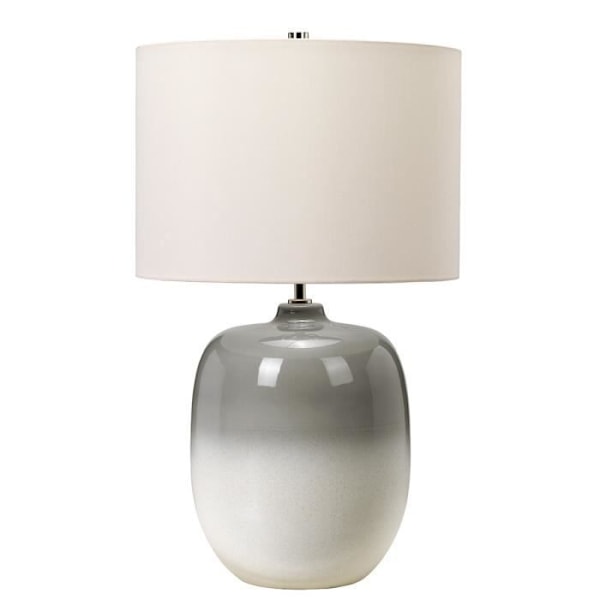 Chalk Farm keramisk bordlampe - ELSTEAD LIGHTING - Lysegrå / Kridhvid - 1 pære - Indendørs Ljusgrå / Kritvit