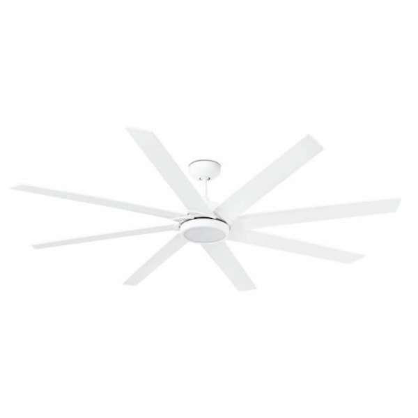 Faro CENTURY 8-bladet hvid LED loftsventilator med DC motor