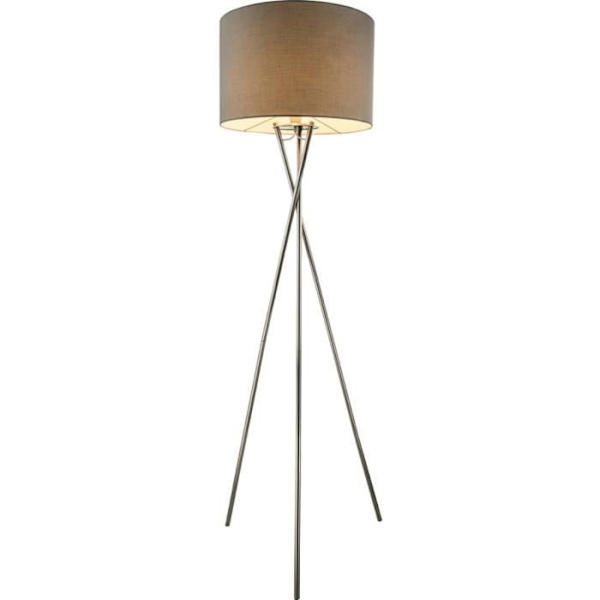 GLOBO Gulvlampe GUSTAV Metal Grå 24687