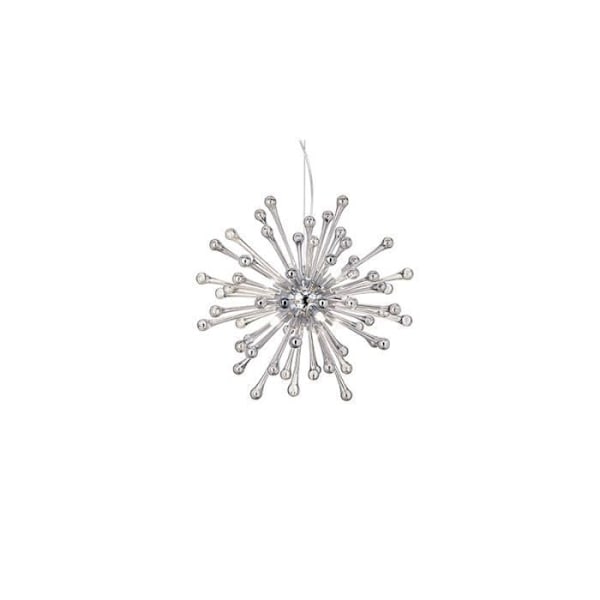 Suspension Fumé - IDEAL LUX - PAULINE - 8 pærer - G9 - Metal og Glas - 165 cm i højde
