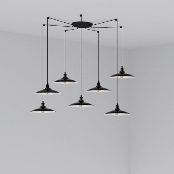 LANG Sort gade-lampe 7L 62804-7L Sort