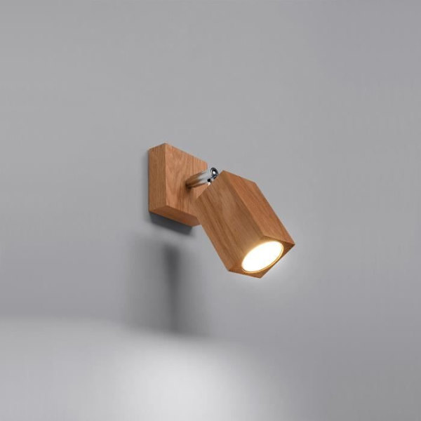 TECHBREY Trä Vägglampa Keke SOLLUX 170x190x80 mm Trä Trä