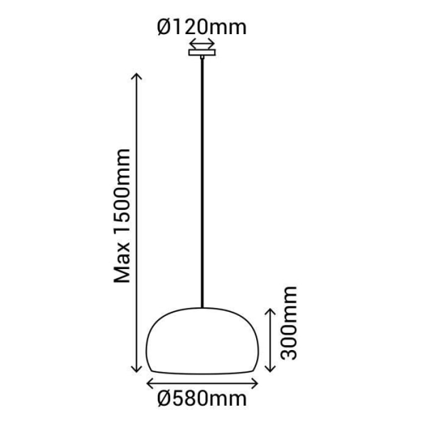 Suspension - NEST - D580 - Vert - Rattan - E27 - Indendørs Naturligt, grönt