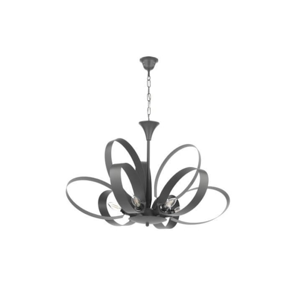 Takplafon - ONLI - SERENA - Metall - Diameter 75 cm - 9 E14-fästen