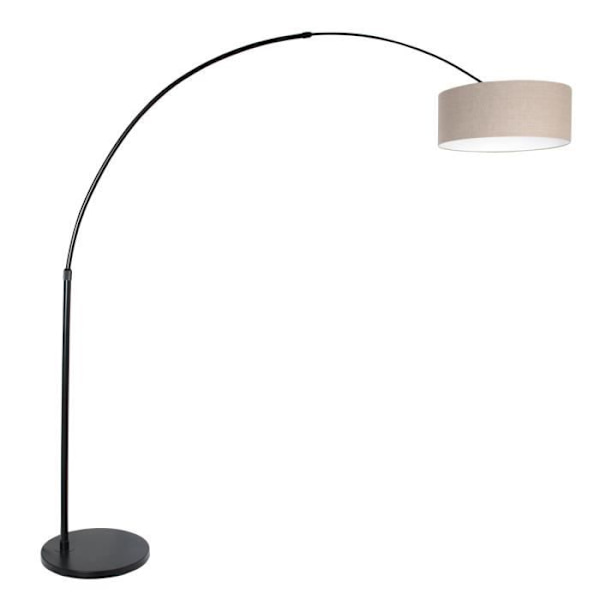 Sienna Sparkled Light Arc Golvlampa Mattsvart