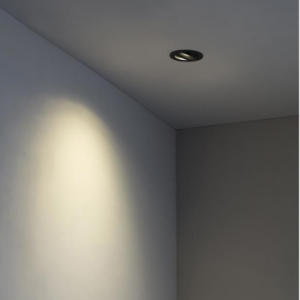 ARGÓN Sort forsænket loftslampe fra FARO 43411 BLANCO