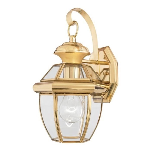 Væglampe - LEDS.C4 - Newbury - Poleret messing - Glas - 21,5 cm