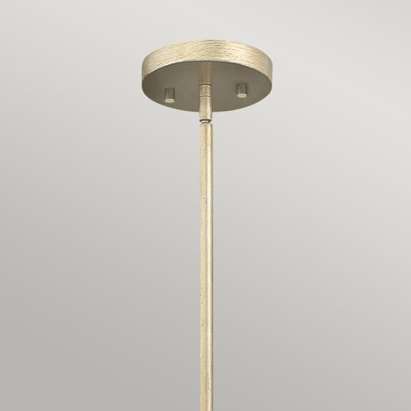 Elstead Gemma - 1-Light Mini Ceiling Pendel Silver Leaf, E27