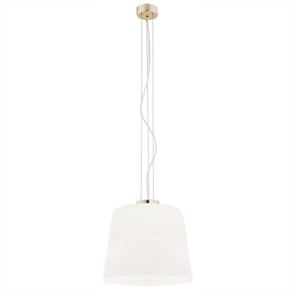 Pendellampe - Argon - BERKLEY - Mat Opal - Glas og messing - E27 - 110 cm
