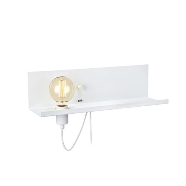 Markslöjd Multi vägglampa - Rektangel - 1st E27 glödlampa - Vit Vit