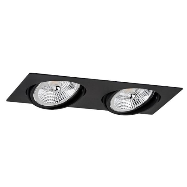 Argon OLIMP infälld downlight dubbel GU10 Plus svart struktur