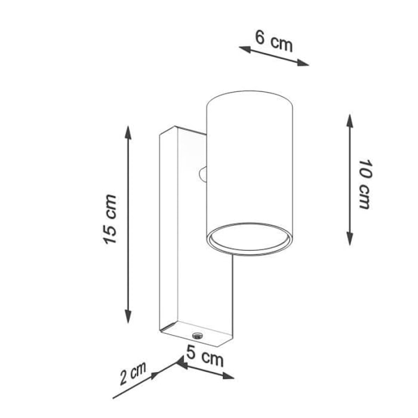 Spot enkel - Sollux Lighting - Utti - Vit - GU10 - 40W - IP20