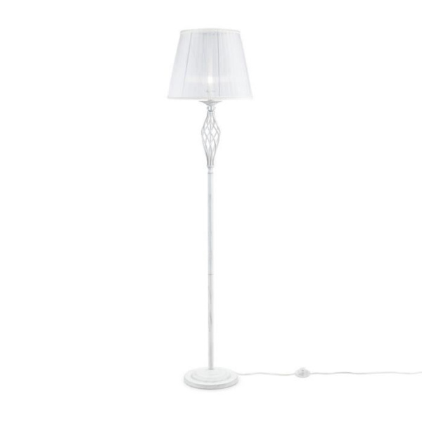 Grace Golvlampa vit med guld och kristall, 1 lampa, E14