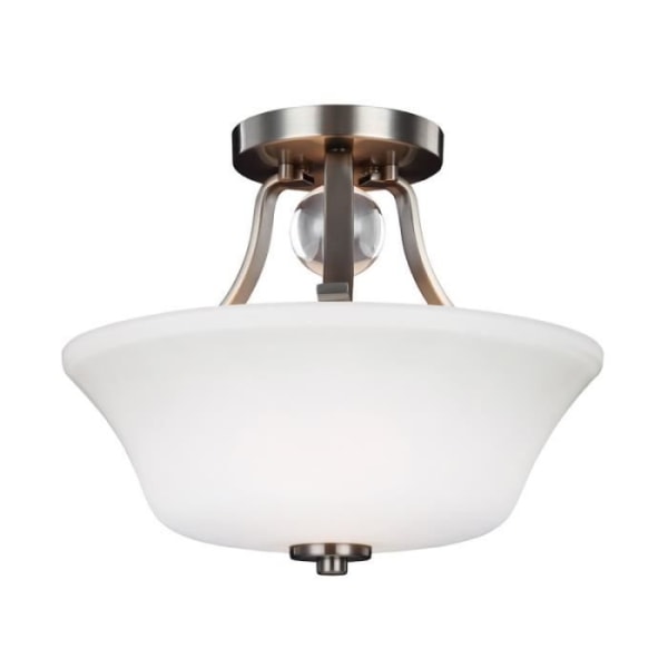 Evington satin nickel taklampa Diameter: 35,2 cm