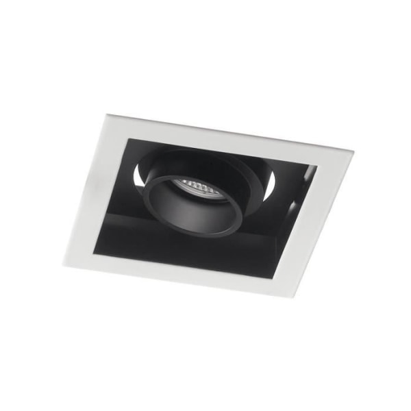 Fan Europe Apollo - Justerbar integreret LED forsænket downlight, hvid sort, 3000K