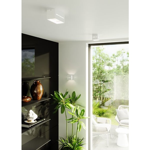 LOBO MAXI Modern Loft Design Væglampe til Soveværelse Stue Trappe Gang - Hvid