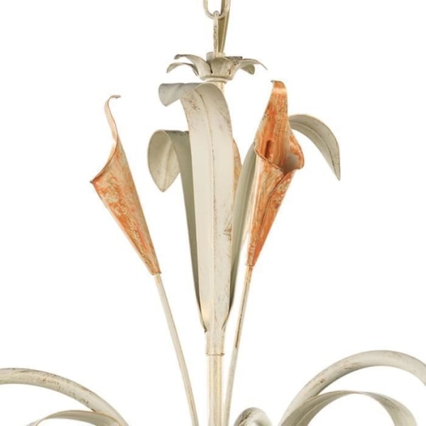 Hængende loftlampe - Onli - LUCREZIA - Elfenben - 3 E14 pærer - Metal og glas