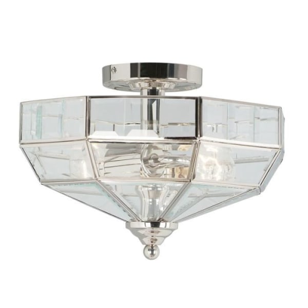 Taklampa - LEDS-C4 - Old Park - Polerat nickel - Glas - 21.5Cm diameter