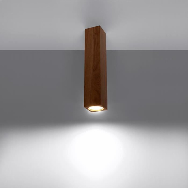 Taklampa - SOLLUX - Keke 30 - Massivt trä - Integrerad LED - Modernt Trä