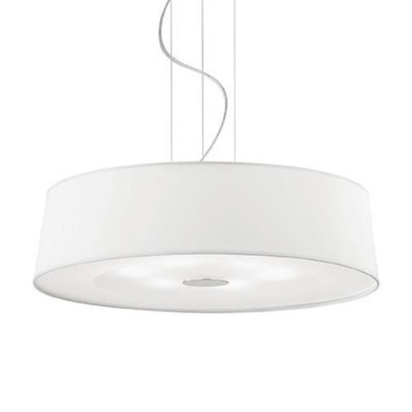 Ideal Lux HILTON SP6, Soveværelse, Børneværelse, Spisestue, Stue, Hvid, IP20, Overflade, Rund, Glas, Metal, PVC