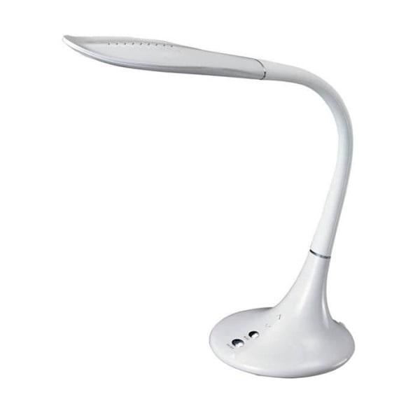 Skrivebordslampe - CRISTAL RECORD - CristalRecord - LED 10W - Hvid - Moderne design - Indendørs vit, silver